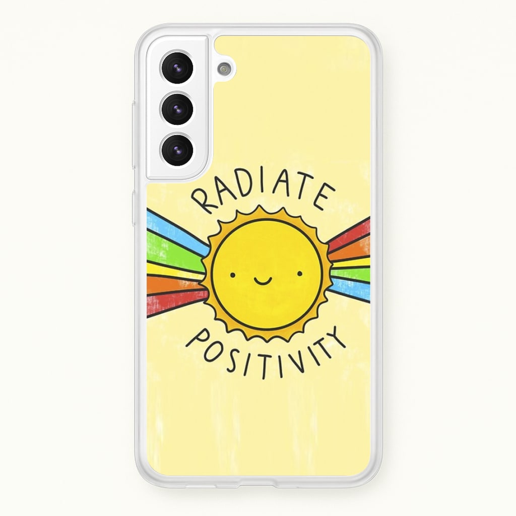 Radiate Positivity Sunshine - Positivity - Positivity Phone Case for Galaxy S21