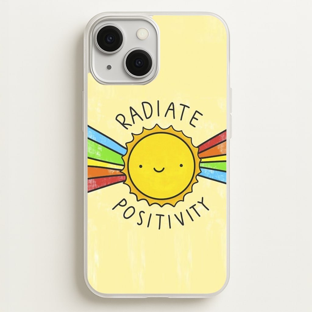 Radiate Positivity Sunshine - Positivity - Positivity Phone Case for iPhone 13 Mini