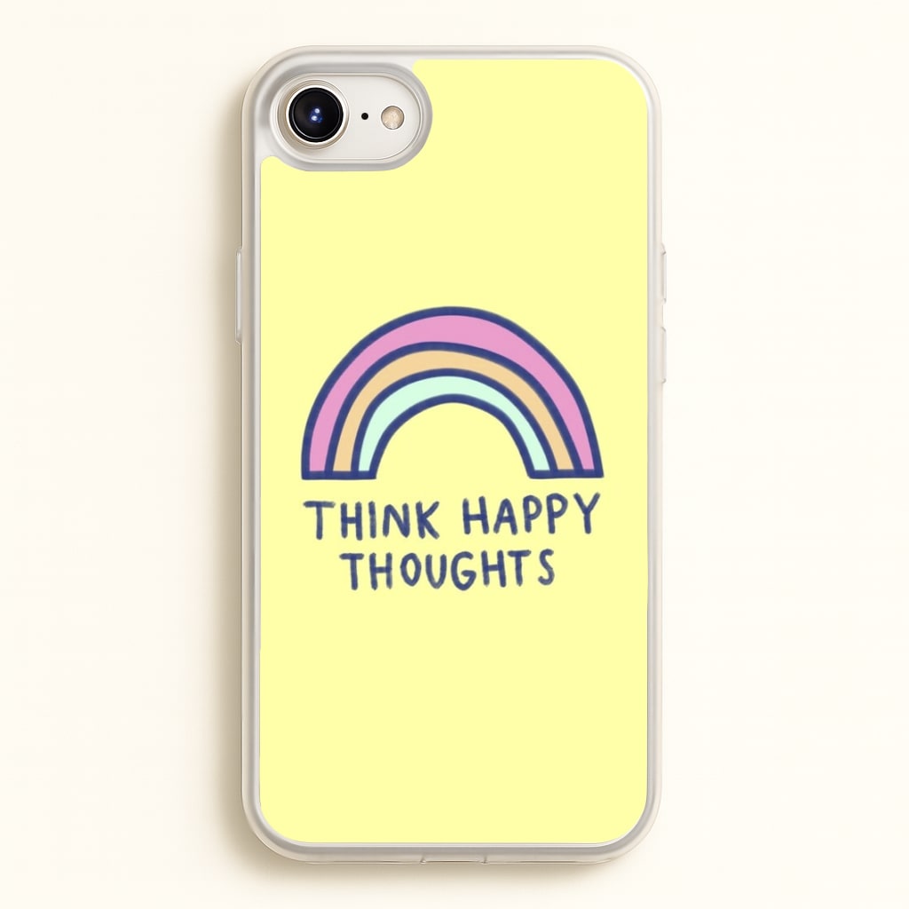 Think Happy Thoughts - Positivity - Positivity Phone Case for iPhone 6 Plus / 7 Plus / 8 Plus