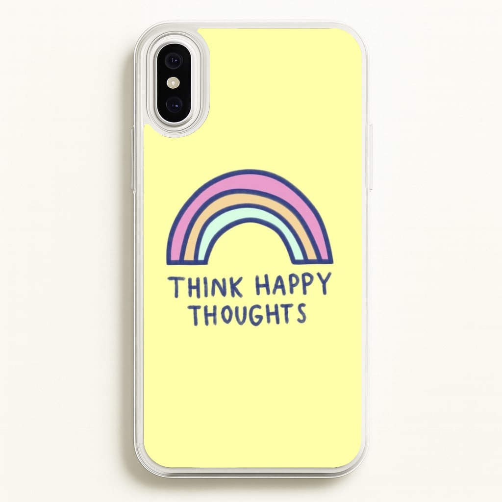 Think Happy Thoughts - Positivity - Positivity Phone Case for iPhone XS Max