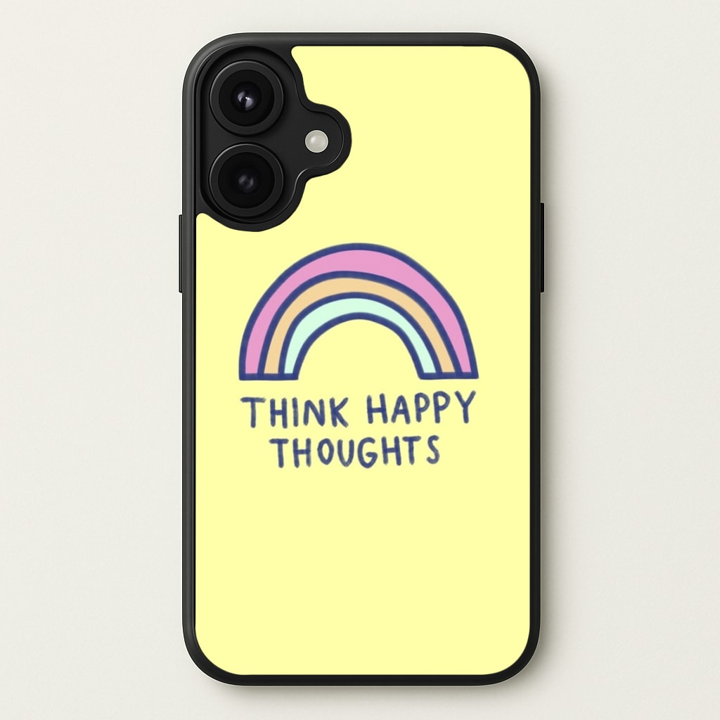 Think Happy Thoughts - Positivity Phone Case for iPhone 17