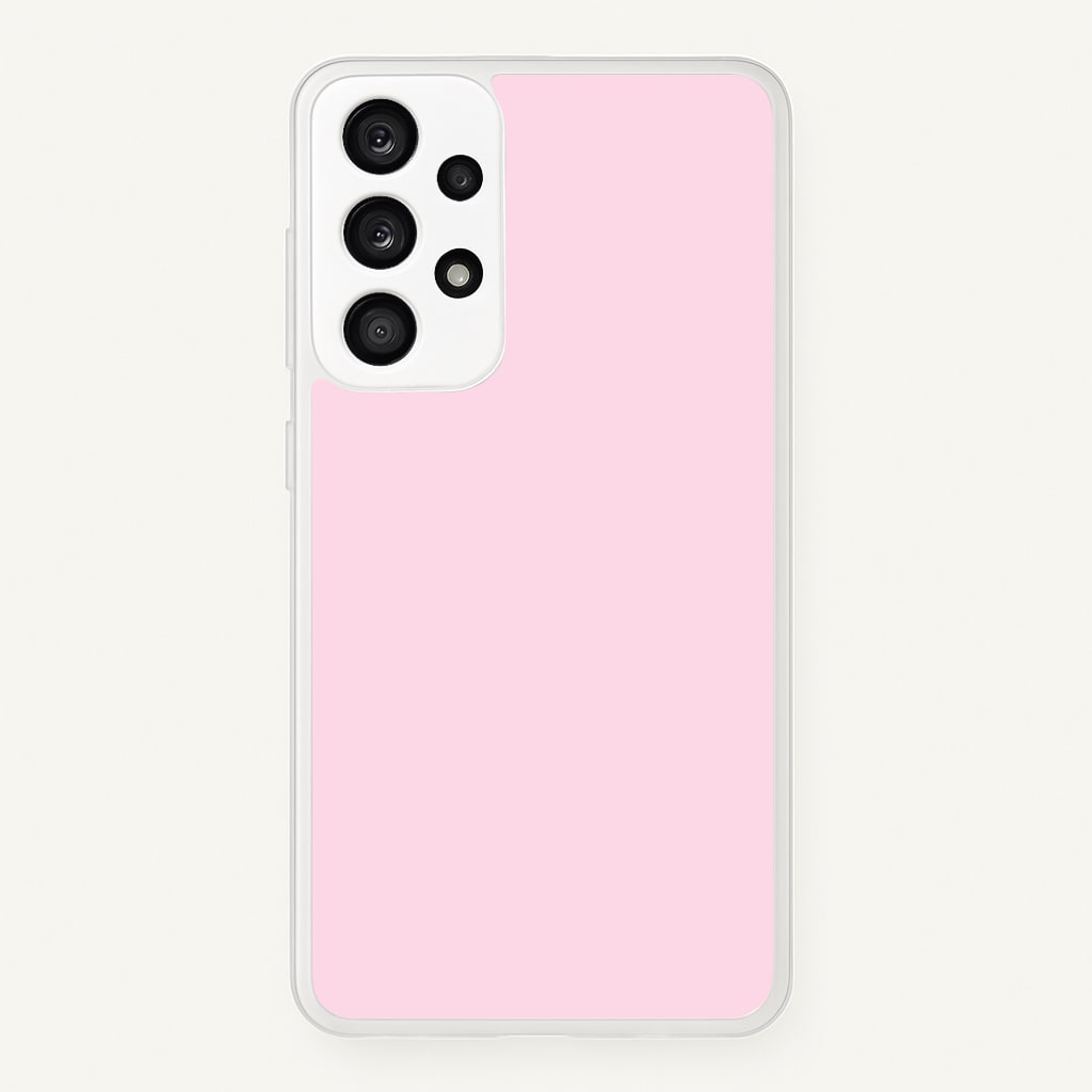 Back To Casics - Pretty Pastels - Plain Pink - Plain Phone Case for Galaxy A53