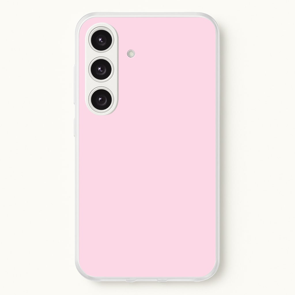 Back To Casics - Pretty Pastels - Plain Pink - Plain Phone Case for Galaxy S24