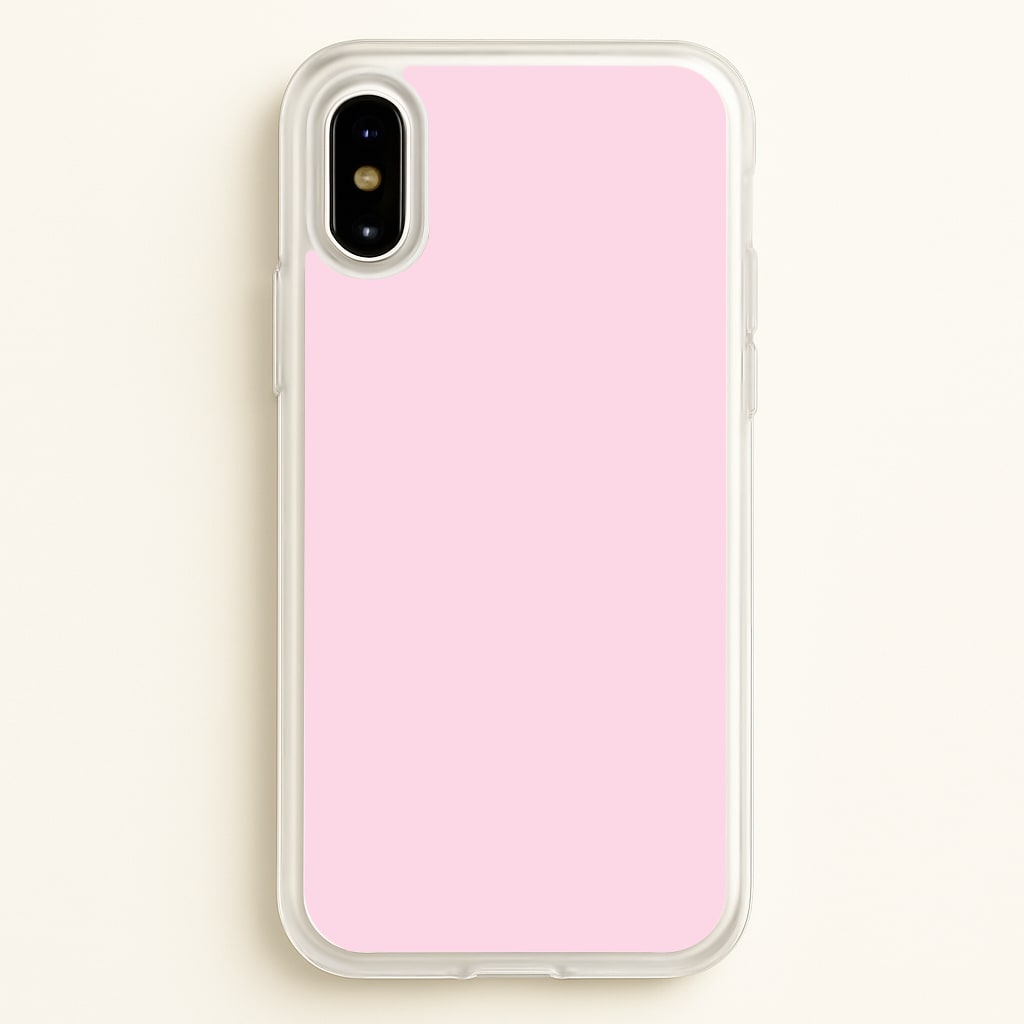 Back To Casics - Pretty Pastels - Plain Pink - Plain Phone Case for iPhone X / XS
