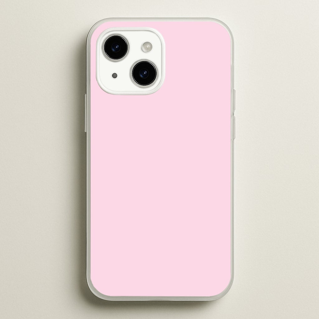 Back To Casics - Pretty Pastels - Plain Pink - Plain Phone Case for iPhone 15