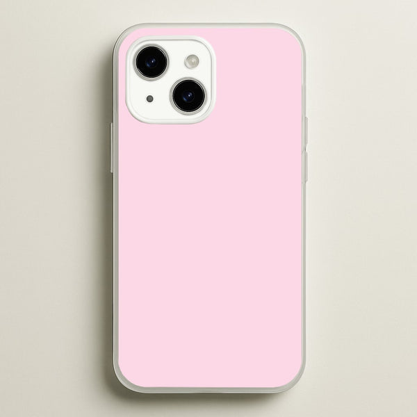 Back To Casics - Pretty Pastels - Plain Pink - Plain Phone Case for iPhone 15