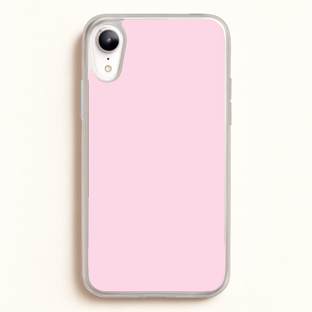 Back To Casics - Pretty Pastels - Plain Pink - Plain Phone Case for iPhone XR