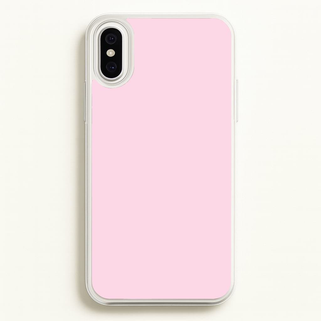 Back To Casics - Pretty Pastels - Plain Pink - Plain Phone Case for iPhone XS Max