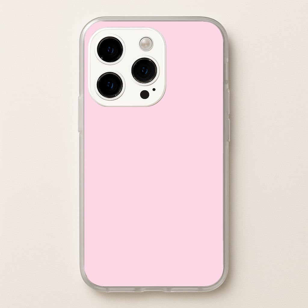 Back To Casics - Pretty Pastels - Plain Pink - Plain Phone Case for iPhone 15 Pro