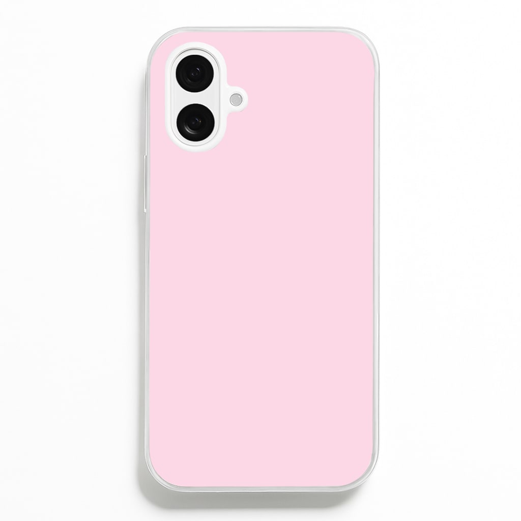 Back To Casics - Pretty Pastels - Plain Pink - Plain Phone Case for iPhone 16 Plus