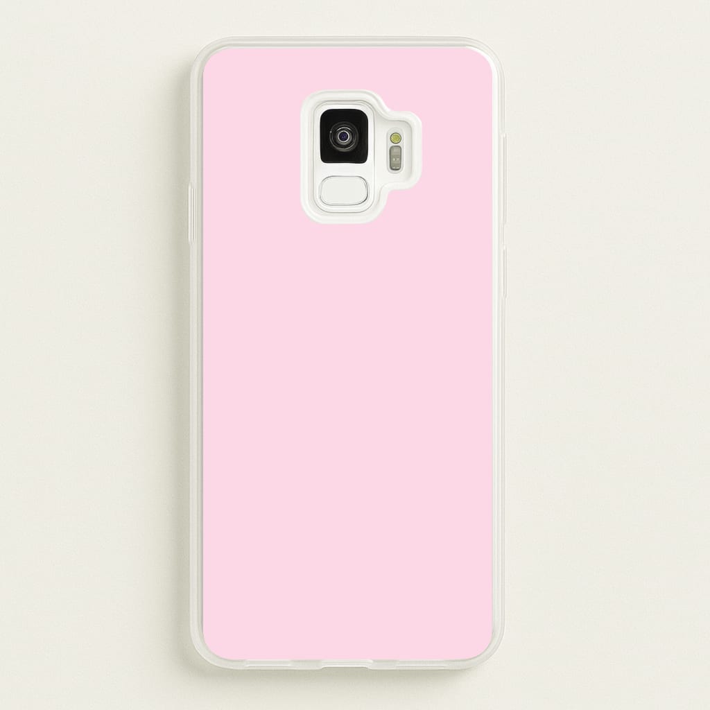 Back To Casics - Pretty Pastels - Plain Pink - Plain Phone Case for Galaxy S9