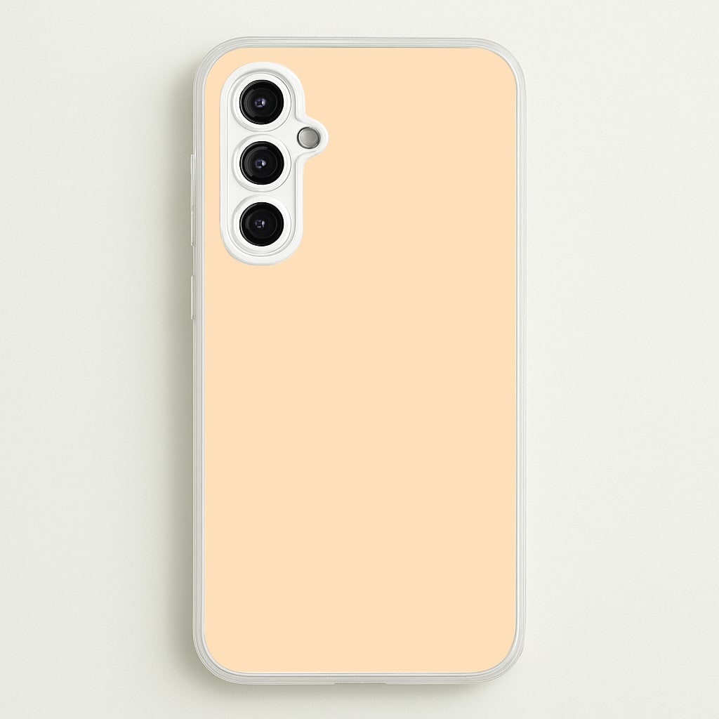 Back To Casics - Pretty Pastels - Plain Orange - Plain Phone Case for Galaxy A14