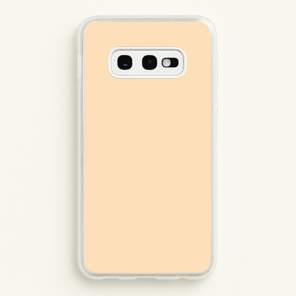 Back To Casics - Pretty Pastels - Plain Orange - Plain Phone Case for Galaxy S10e