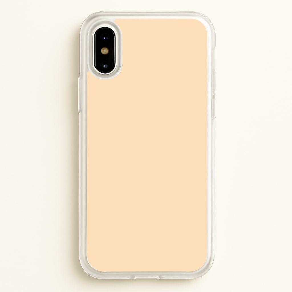 Back To Casics - Pretty Pastels - Plain Orange - Plain Phone Case for iPhone X / XS