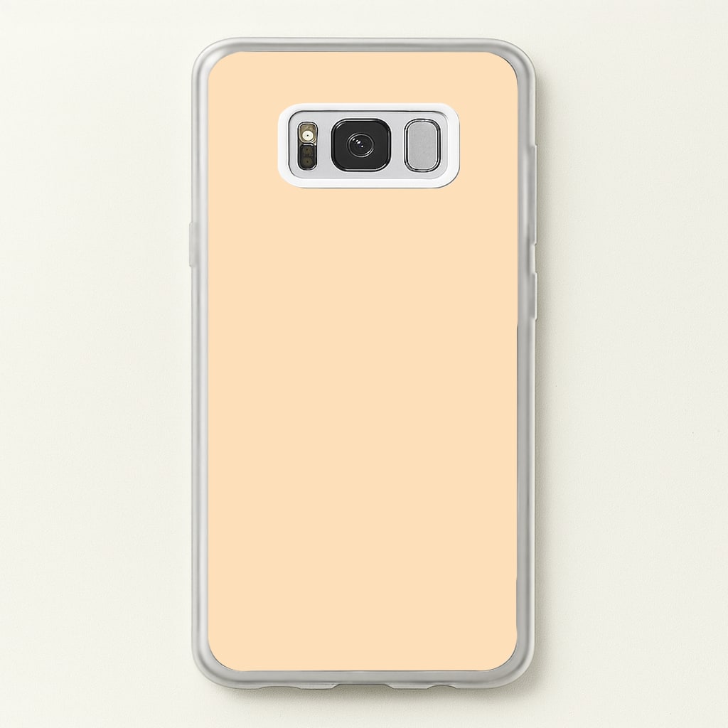 Back To Casics - Pretty Pastels - Plain Orange - Plain Phone Case for Galaxy S8 Plus