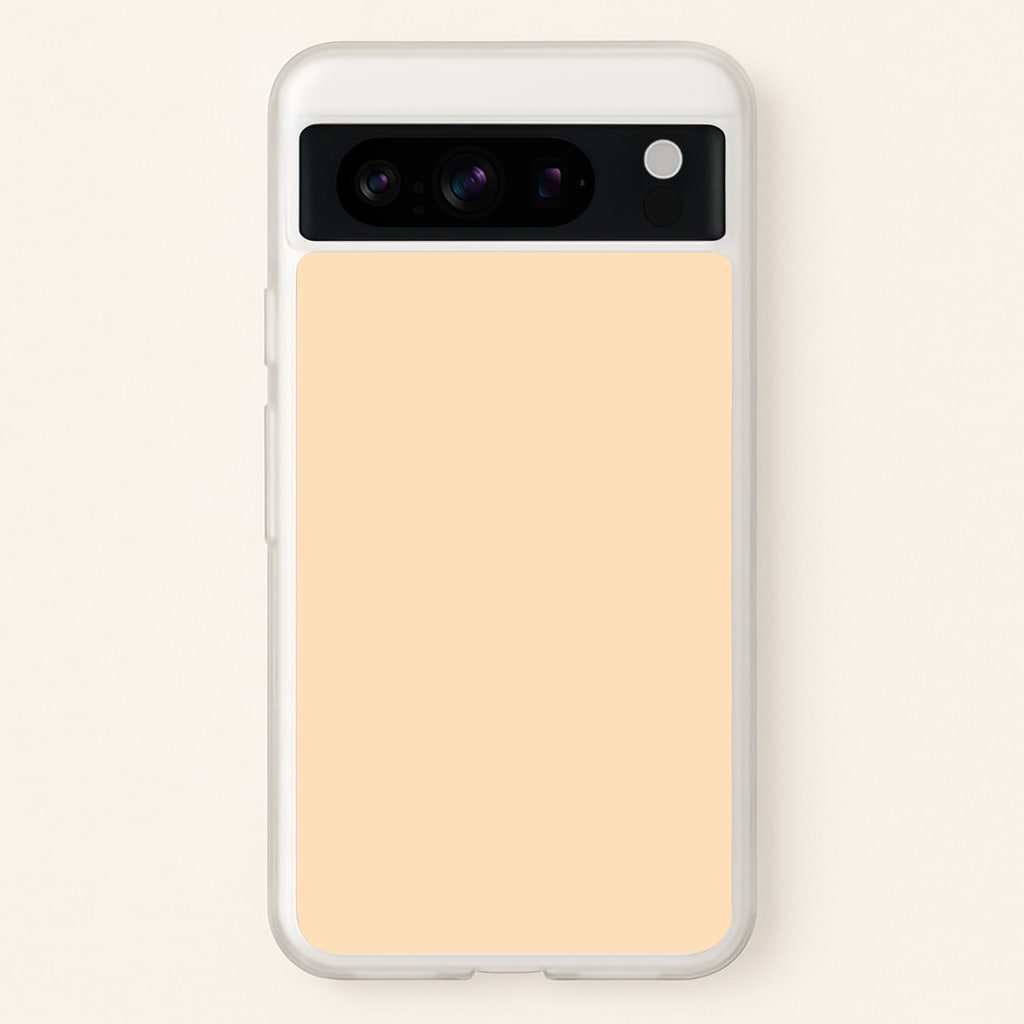 Back To Casics - Pretty Pastels - Plain Orange - Plain Phone Case for Google Pixel 8 Pro