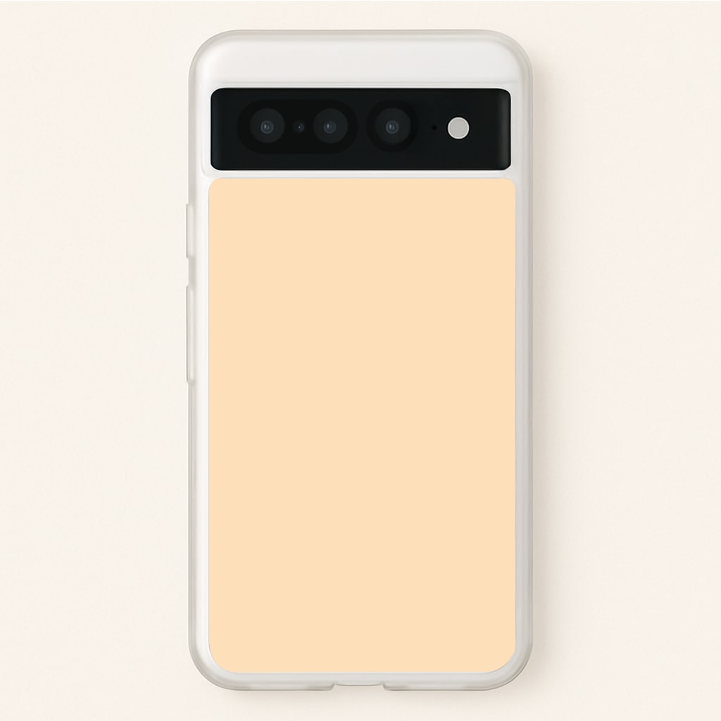 Back To Casics - Pretty Pastels - Plain Orange - Plain Phone Case for Google Pixel 7 Pro
