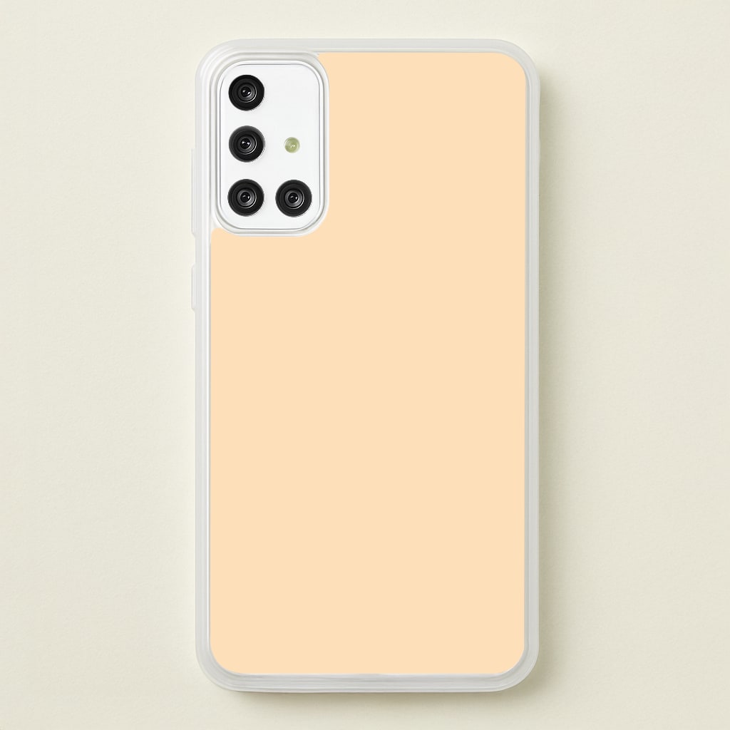 Back To Casics - Pretty Pastels - Plain Orange - Plain Phone Case for Galaxy A71