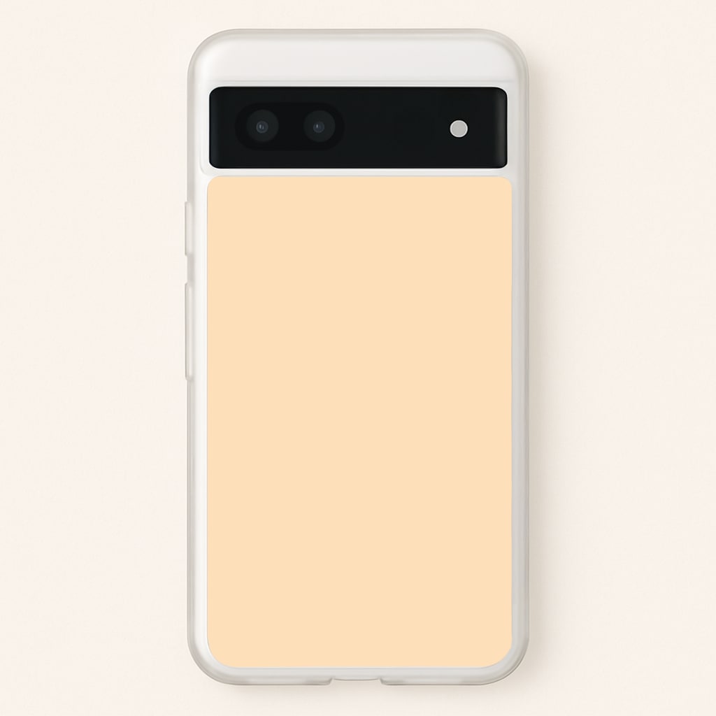 Back To Casics - Pretty Pastels - Plain Orange - Plain Phone Case for Google Pixel 7a