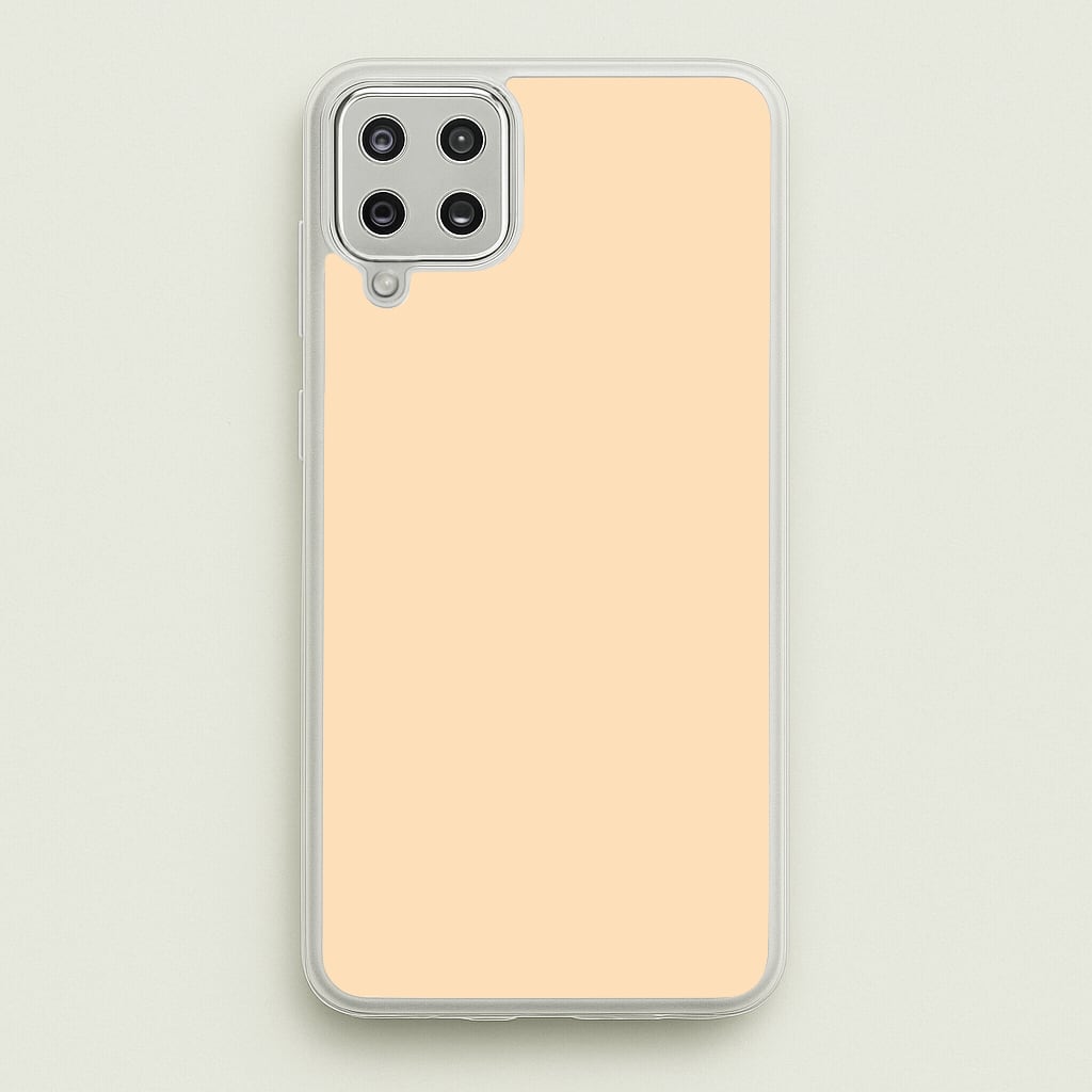 Back To Casics - Pretty Pastels - Plain Orange - Plain Phone Case for Galaxy A12