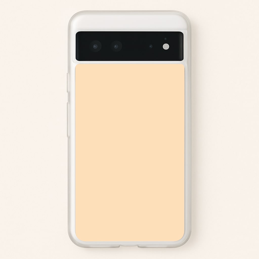 Back To Casics - Pretty Pastels - Plain Orange - Plain Phone Case for Google Pixel 6
