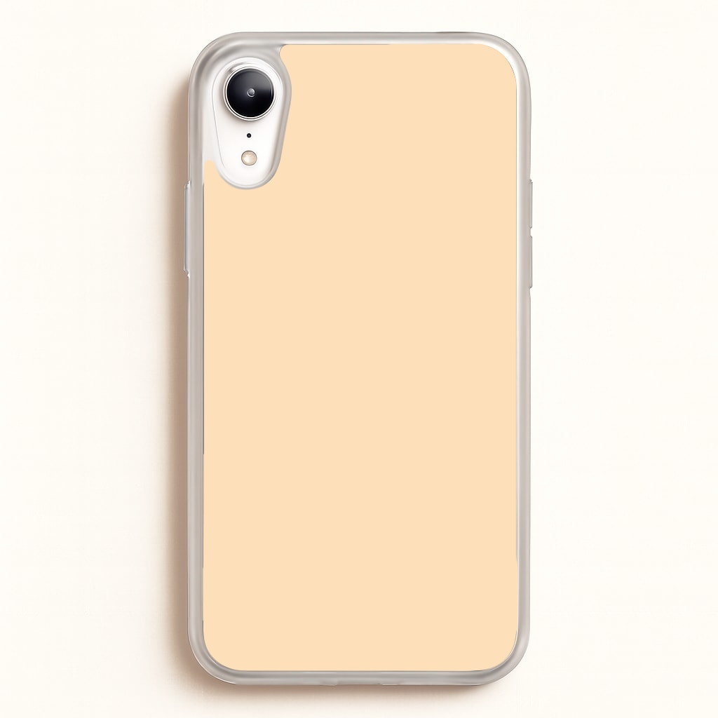 Back To Casics - Pretty Pastels - Plain Orange - Plain Phone Case for iPhone XR