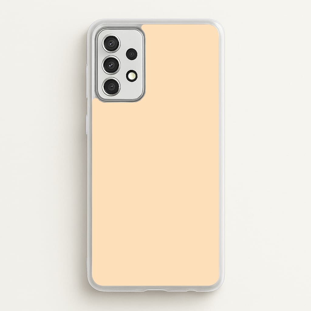 Back To Casics - Pretty Pastels - Plain Orange - Plain Phone Case for Galaxy A52 / A52s