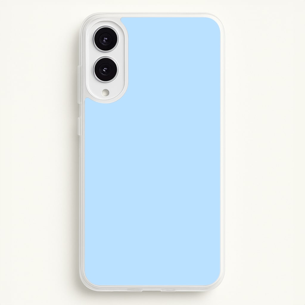 Back To Casics - Pretty Pastels - Plain Blue - Plain Phone Case for Galaxy S25 Edge