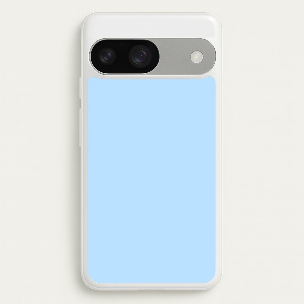 Back To Casics - Pretty Pastels - Plain Blue - Plain Phone Case for Google Pixel 9 / 9 Pro
