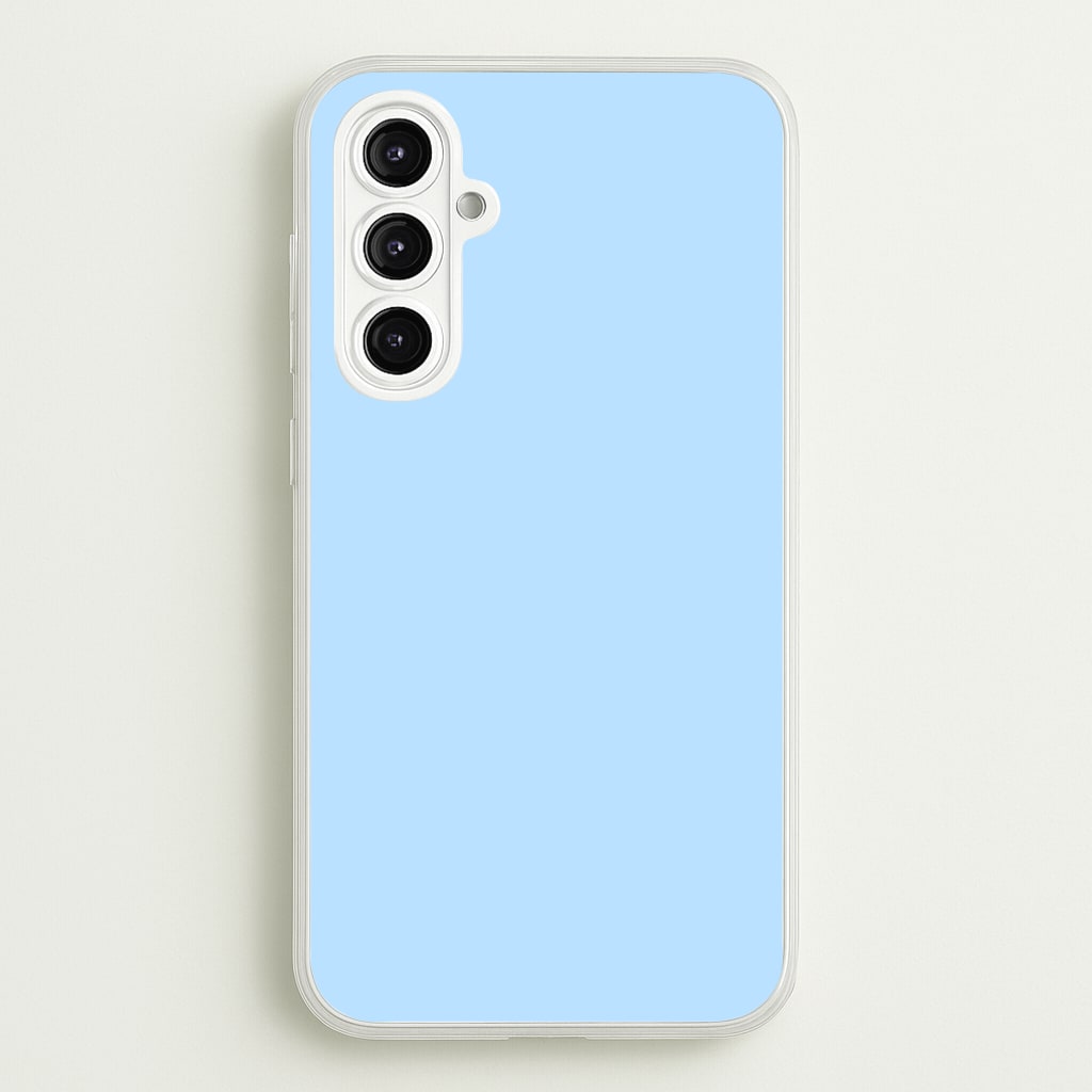 Back To Casics - Pretty Pastels - Plain Blue - Plain Phone Case for Galaxy A16