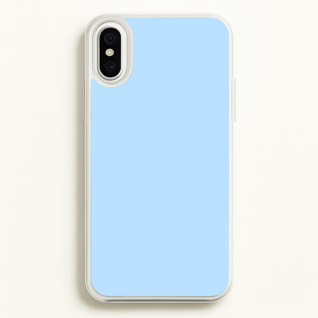 Back To Casics - Pretty Pastels - Plain Blue - Plain Phone Case for iPhone XS Max