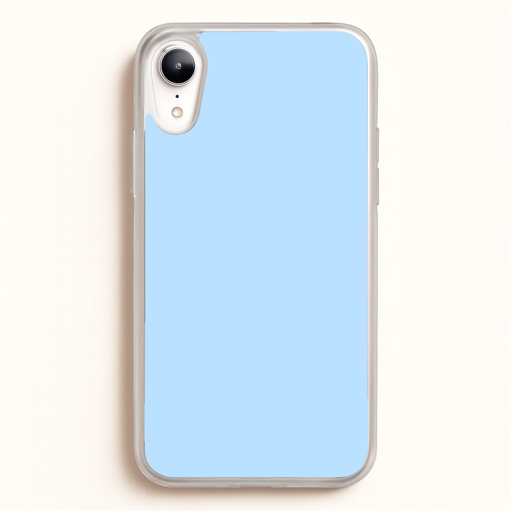 Back To Casics - Pretty Pastels - Plain Blue - Plain Phone Case for iPhone XR
