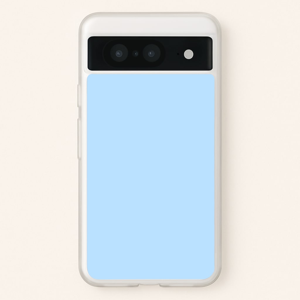 Back To Casics - Pretty Pastels - Plain Blue - Plain Phone Case for Google Pixel 8