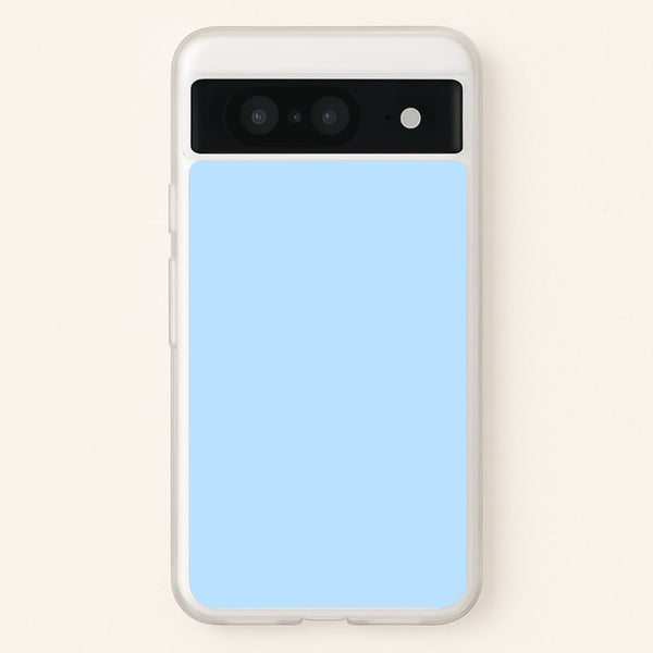 Back To Casics - Pretty Pastels - Plain Blue - Plain Phone Case for Google Pixel 8