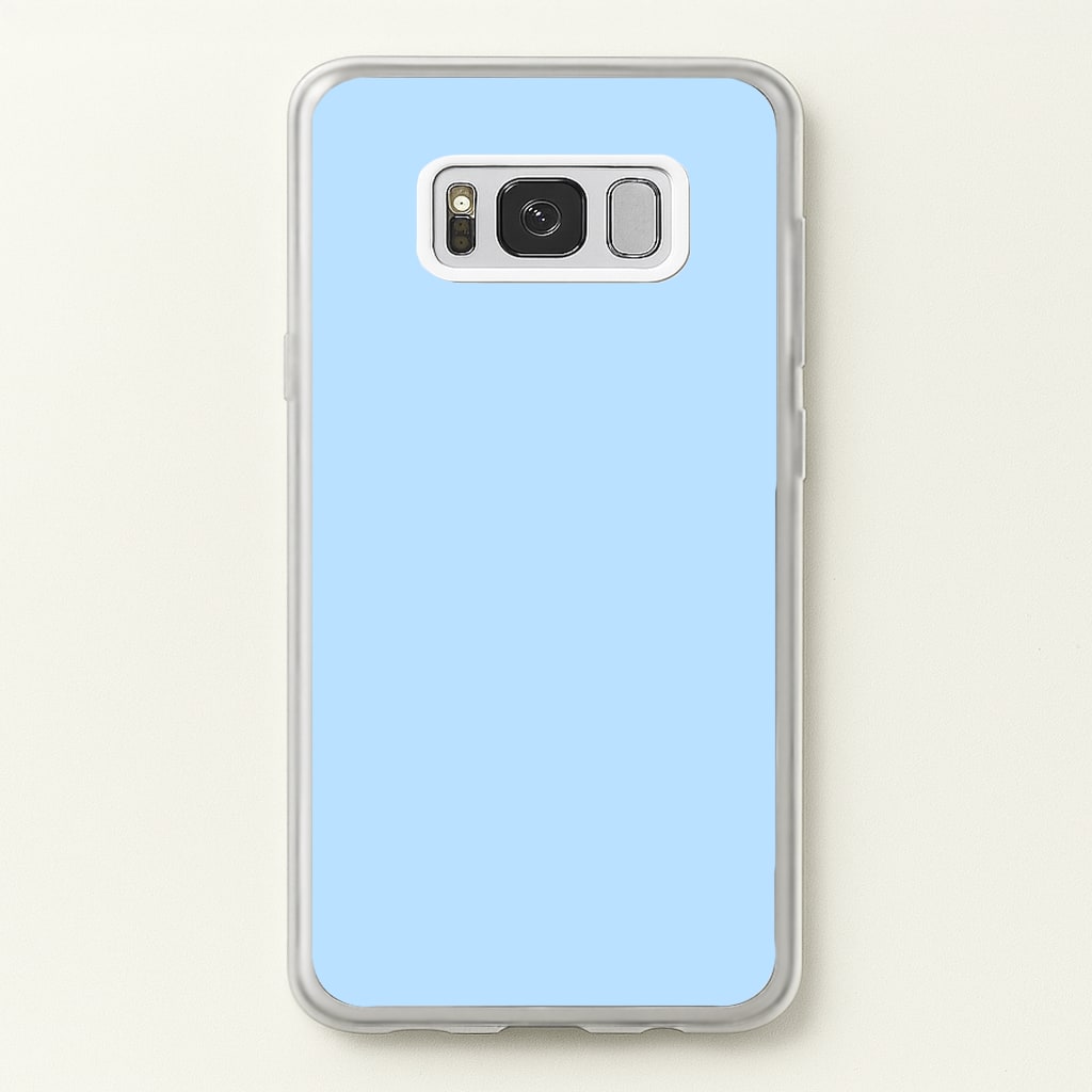 Back To Casics - Pretty Pastels - Plain Blue - Plain Phone Case for Galaxy S8