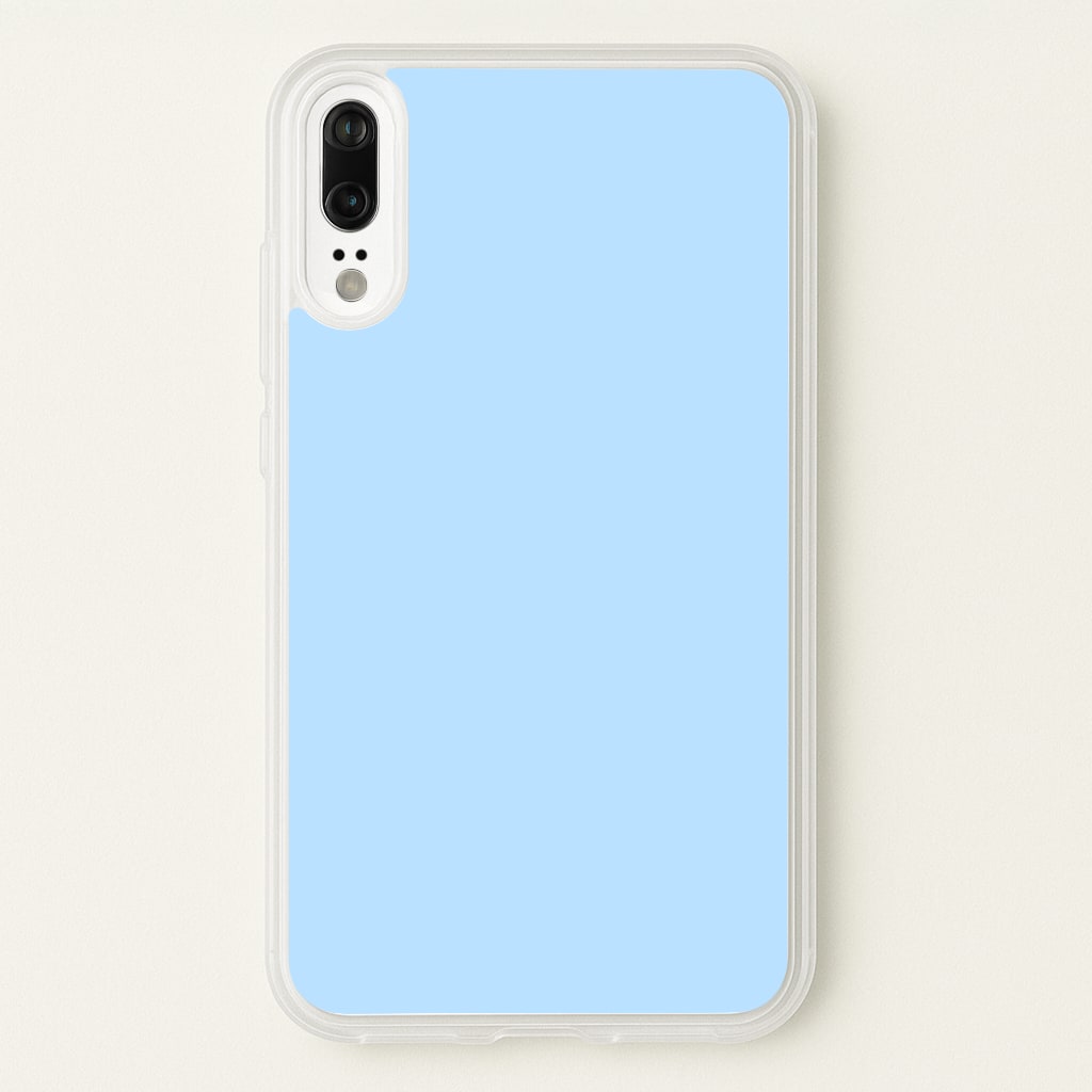 Back To Casics - Pretty Pastels - Plain Blue - Plain Phone Case for Huawei P20