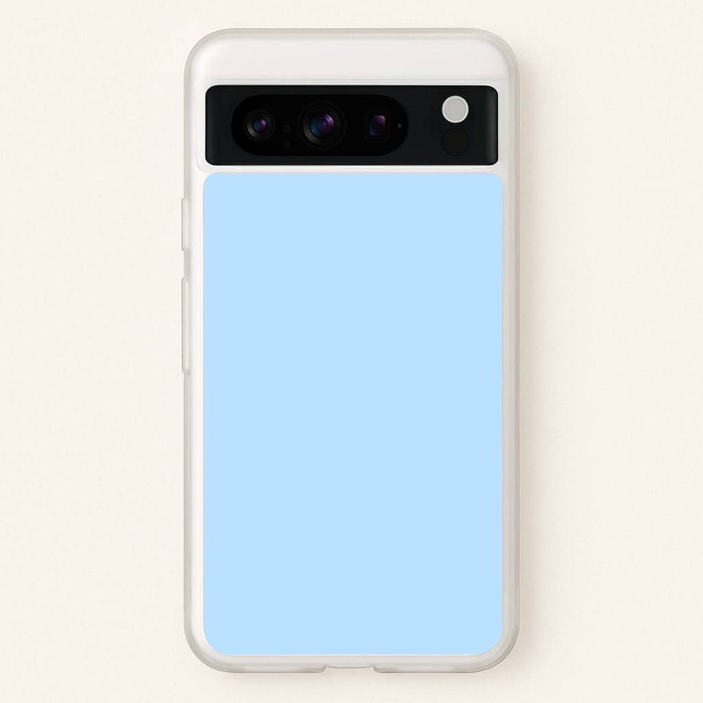Back To Casics - Pretty Pastels - Plain Blue - Plain Phone Case for Google Pixel 8 Pro