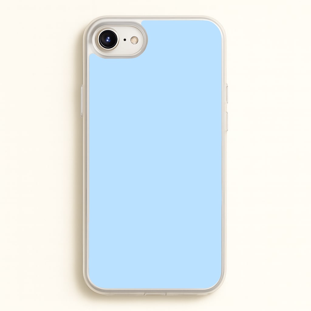 Back To Casics - Pretty Pastels - Plain Blue - Plain Phone Case for iPhone 6 / 7 / 8 / SE