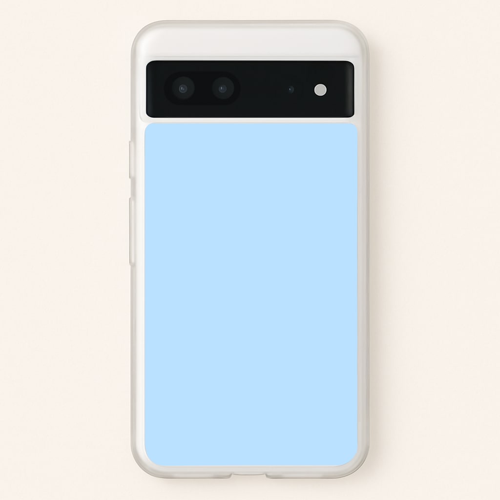 Back To Casics - Pretty Pastels - Plain Blue - Plain Phone Case for Google Pixel 7