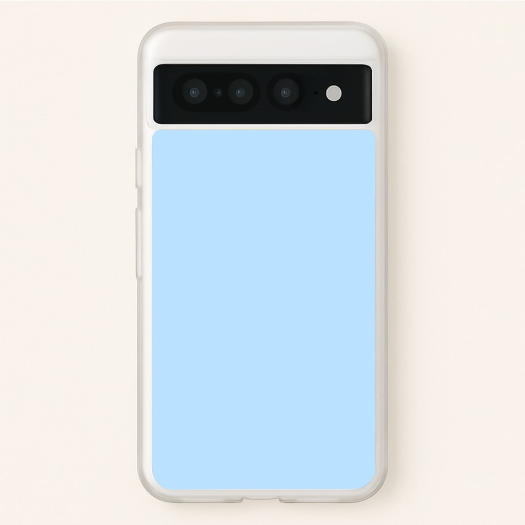 Back To Casics - Pretty Pastels - Plain Blue - Plain Phone Case for Google Pixel 7 Pro
