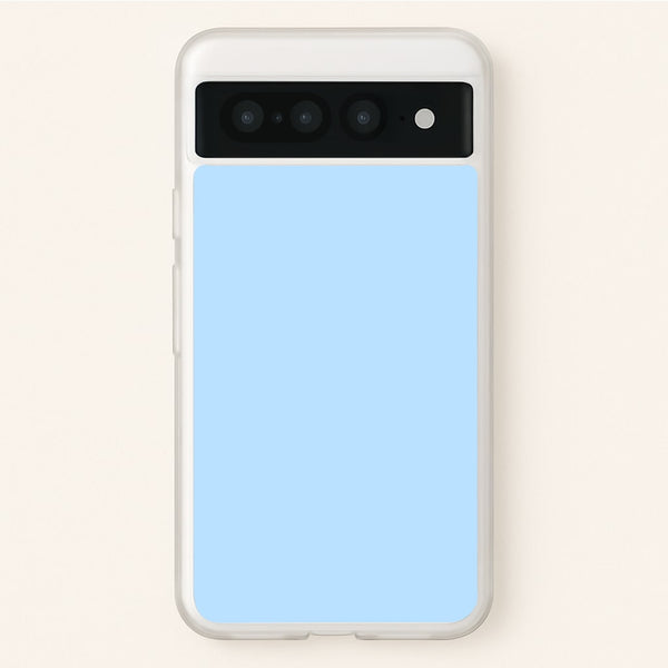 Back To Casics - Pretty Pastels - Plain Blue - Plain Phone Case for Google Pixel 7 Pro