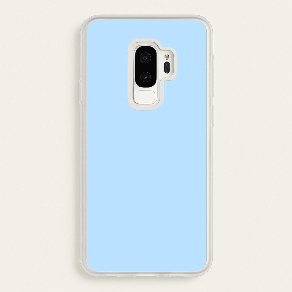 Back To Casics - Pretty Pastels - Plain Blue - Plain Phone Case for Galaxy S9 Plus