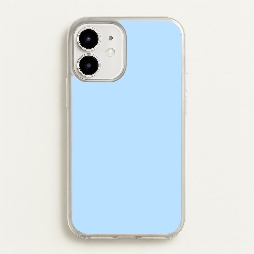 Back To Casics - Pretty Pastels - Plain Blue - Plain Phone Case for iPhone 12 / 12 Pro