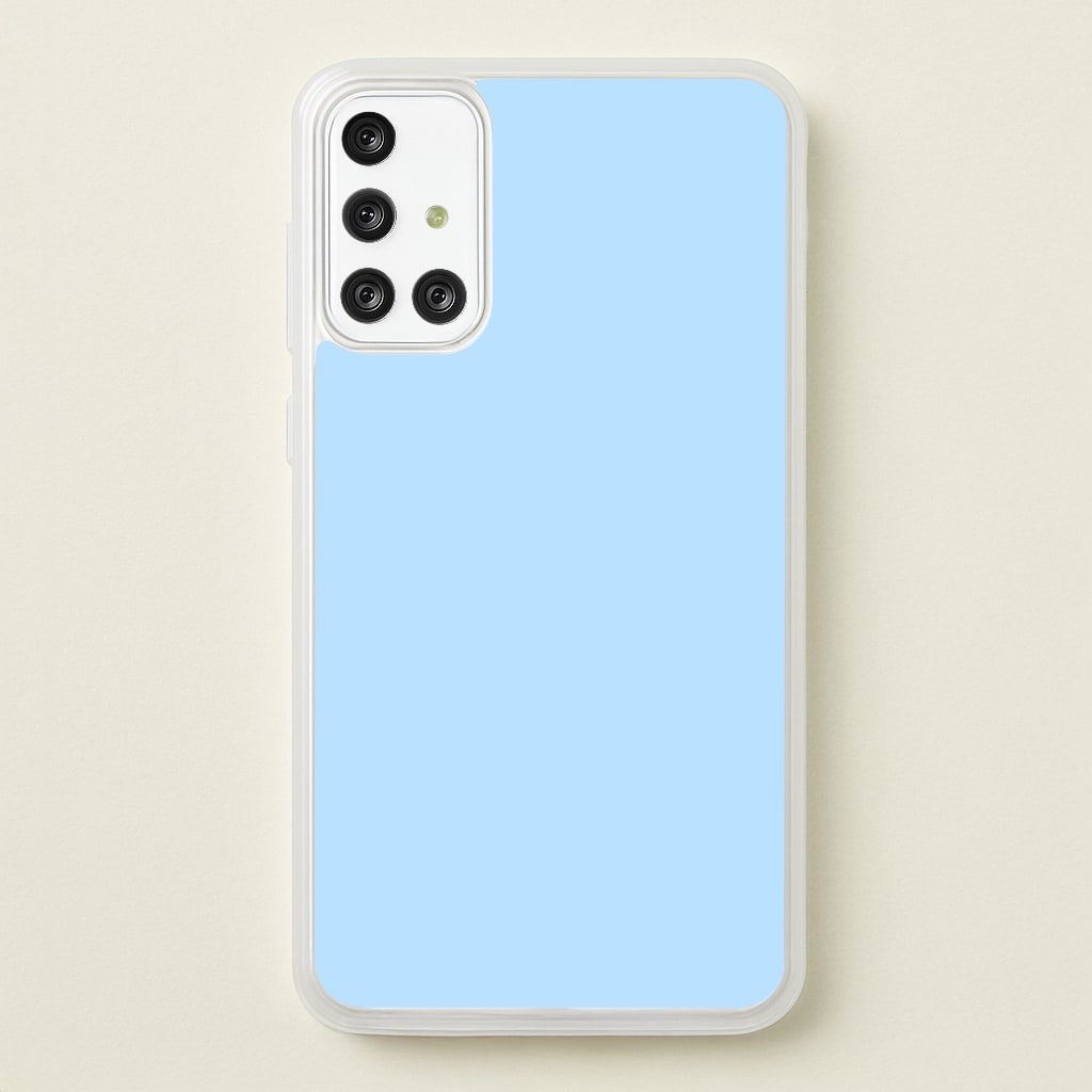 Back To Casics - Pretty Pastels - Plain Blue - Plain Phone Case for Galaxy A71