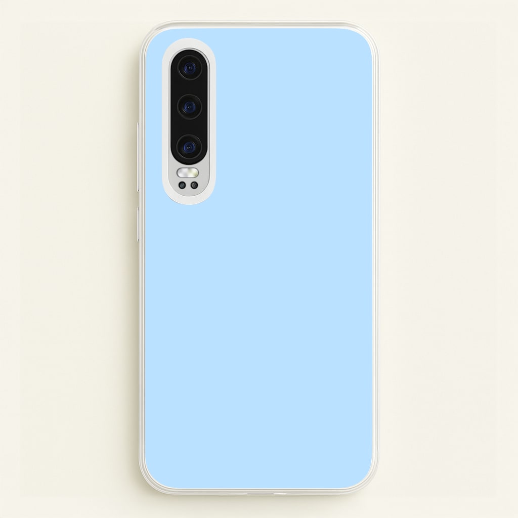 Back To Casics - Pretty Pastels - Plain Blue - Plain Phone Case for Huawei P30