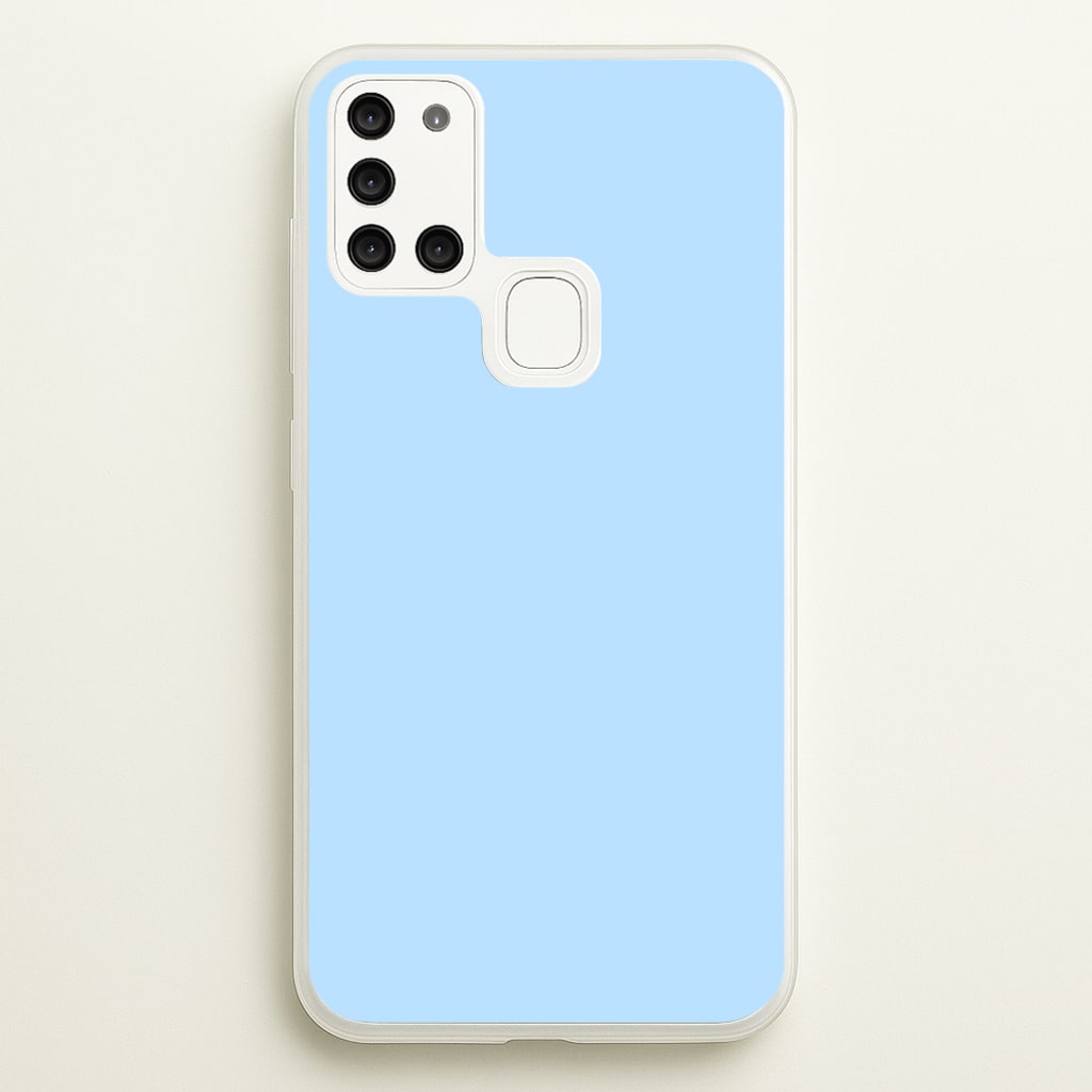 Back To Casics - Pretty Pastels - Plain Blue - Plain Phone Case for Galaxy A21s