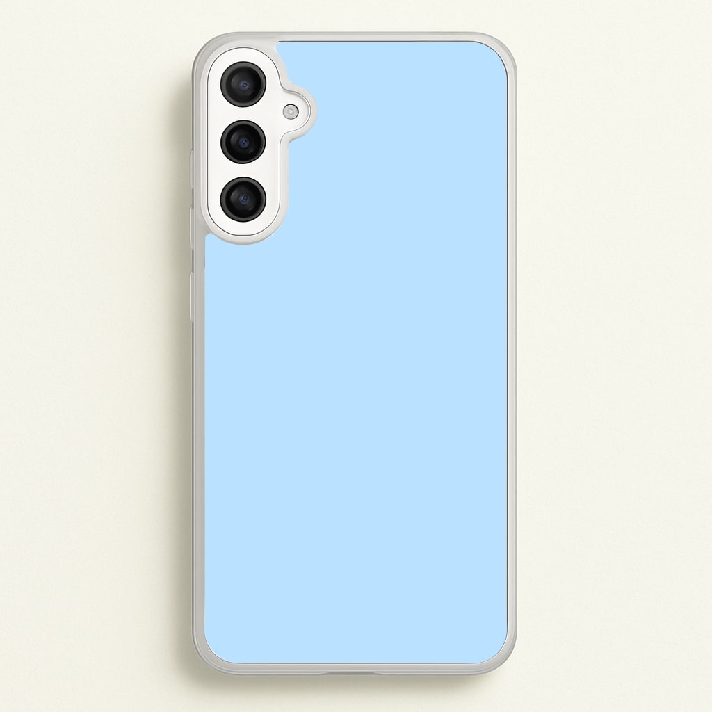 Back To Casics - Pretty Pastels - Plain Blue - Plain Phone Case for Galaxy A34