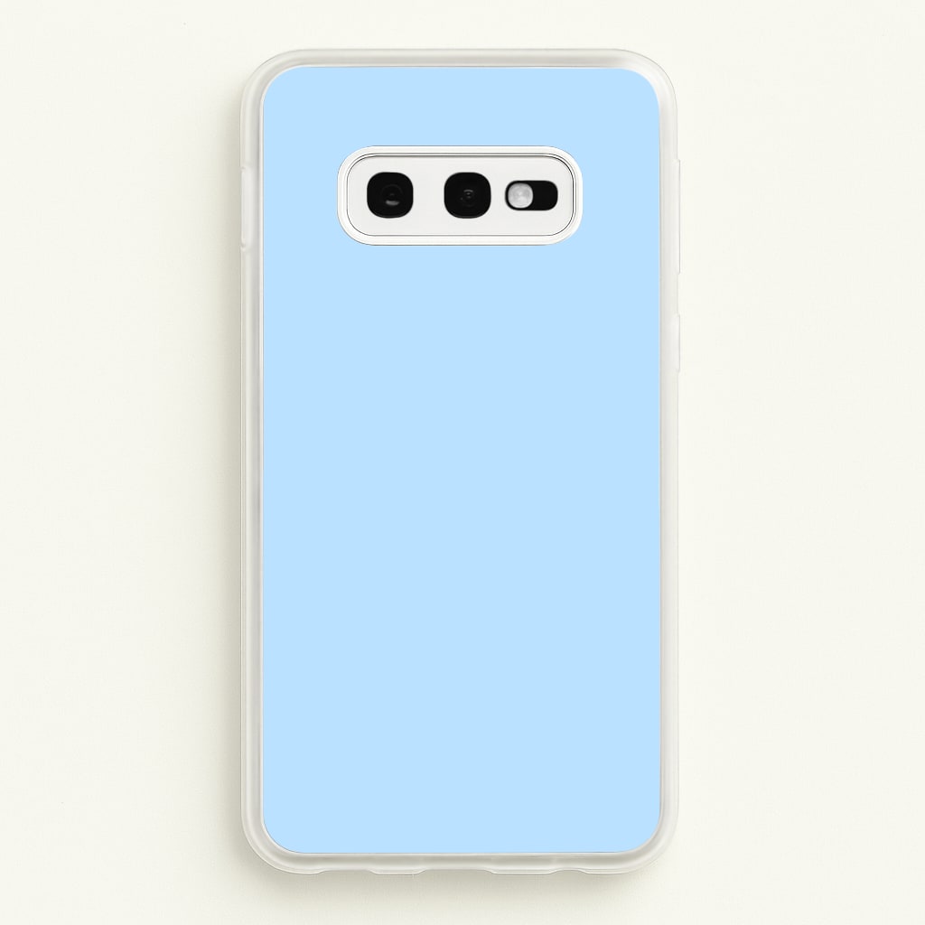 Back To Casics - Pretty Pastels - Plain Blue - Plain Phone Case for Galaxy S10e