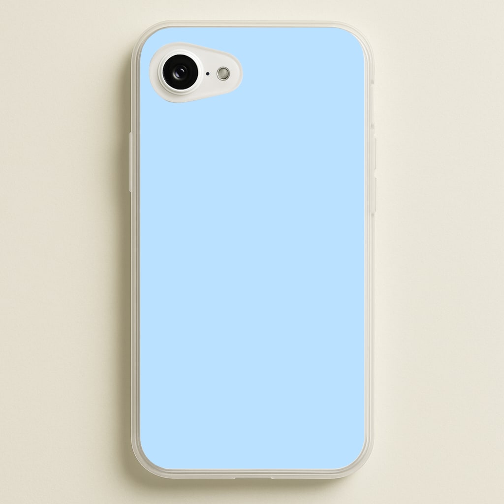 Back To Casics - Pretty Pastels - Plain Blue - Plain Phone Case for iPhone 16e