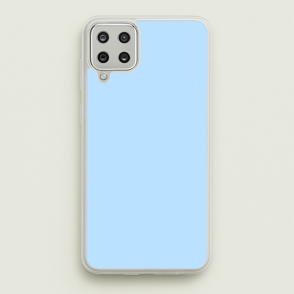 Back To Casics - Pretty Pastels - Plain Blue - Plain Phone Case for Galaxy A12